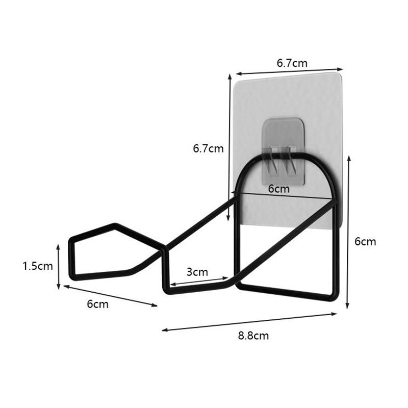 Headphone Holder Universal Wall Mount Stand Headset Display Rack Under Desk Hanger Hook Gamepad Hanger Holder Storage Bracket