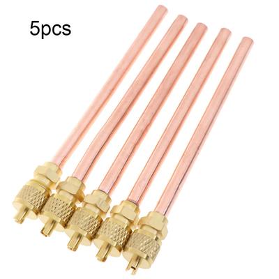 5pcs 60/115/125mm Air Conditioner Refrigeration Accessories Valves Brass Tube Home DIY Air Conditioner Replacement Parts