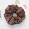 Silk Hair Tie Women 9.5cm Wide Satin Scrunchie With Soft Filling High Elasticity Handmade