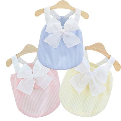 Cotton Summer Dog Clothes for Small Medium Dogs Breathable Dog Dress Thin Puppy Pet Cat Vest Chihuahua Yorkies Pet Clothing