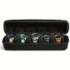 1pc 5 Slots Watch Box Case, Watch Storage Organizer Box, Hardshell Watch Travel Case for Men and Women's Watches, with Soft Foam Pillow and Handle