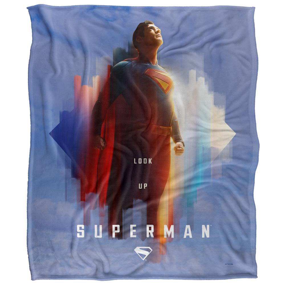 Superman Lookup Silky Shield Supersoft Blanket