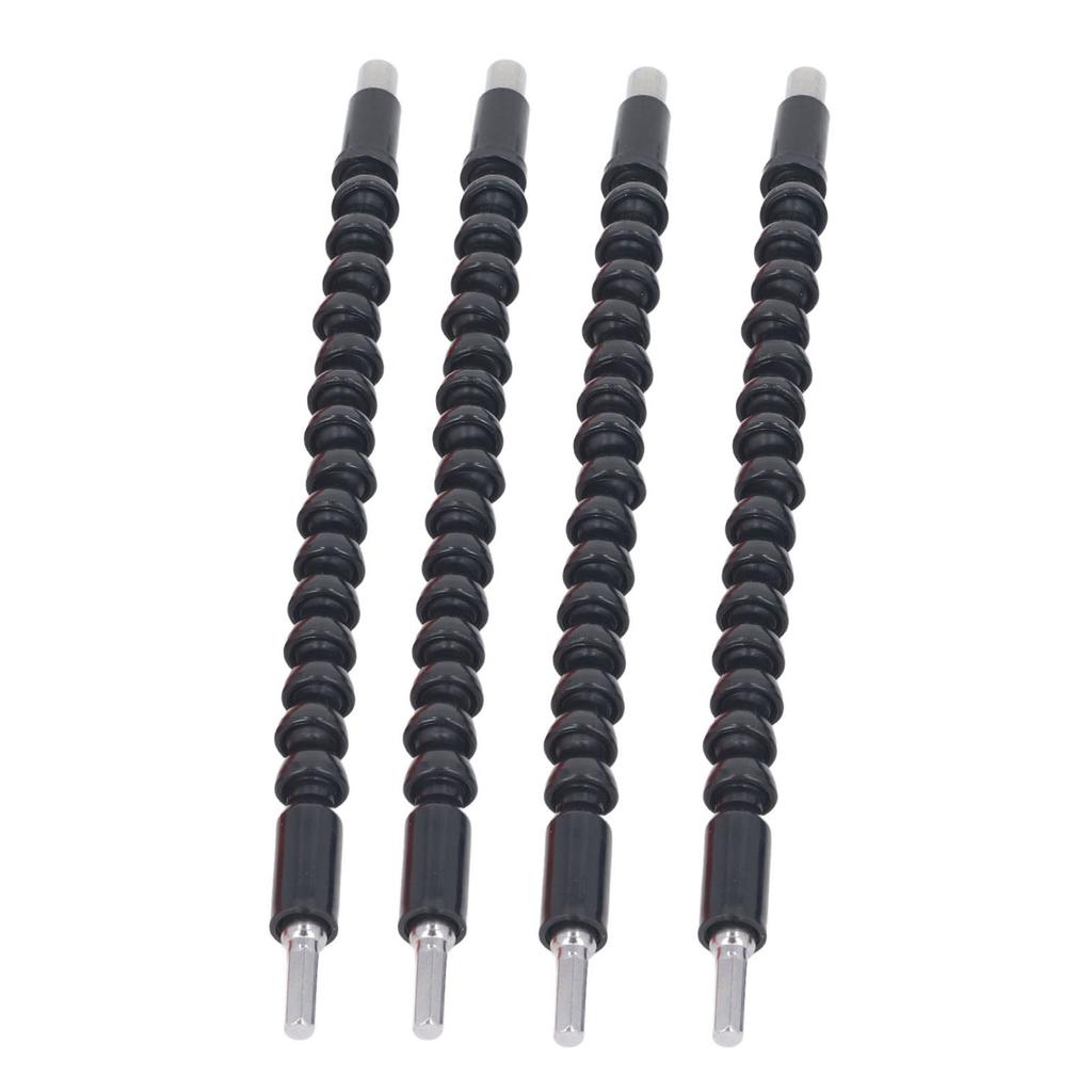 4 STK Fleksibel Borforlenger 11,6 Tommer 1/4 Tomme Bortilkobling Bøybar Skrutrekker