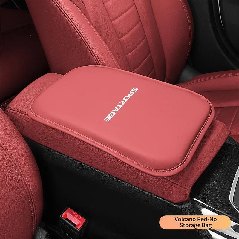 Cuscino Copertura Scatola Portaoggetti per Bracciolo Auto in Pelle Tappetino per Kia Sportage Ceed Xceed Sports K5 Seltos 2019 2020 2022 2023 Accessorio