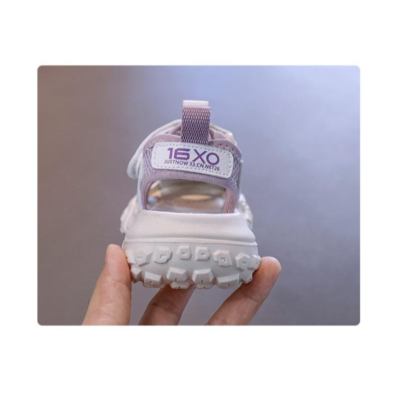 Children's Breathable Mesh Sport Sandals Girls' Casual Sneakers, Anti-Kick Closed-Toe Shoes for Toddlers & Youth