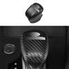 Carbon Fiber Leather Console Gear Shift Knob Cover For INFINITI QX50 2019-2022
