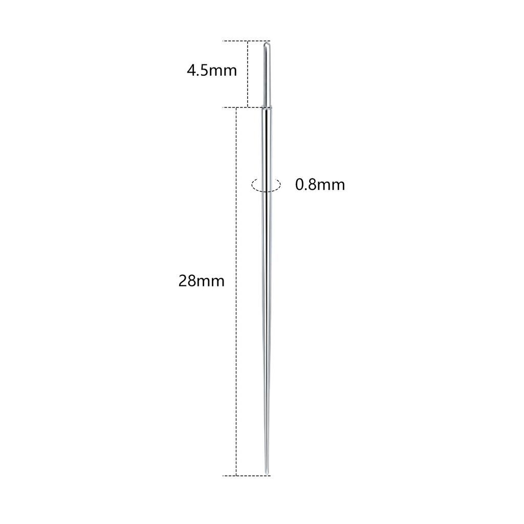 1/5Pcs Stainless Steel Duide Rod Piercing Stretching Tool for Internally & Externally Threaded Jewelry Body Piercing Tools
