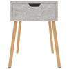 VidaXL Table de chevet Gris béton 40x40x56 cm Aggloméré