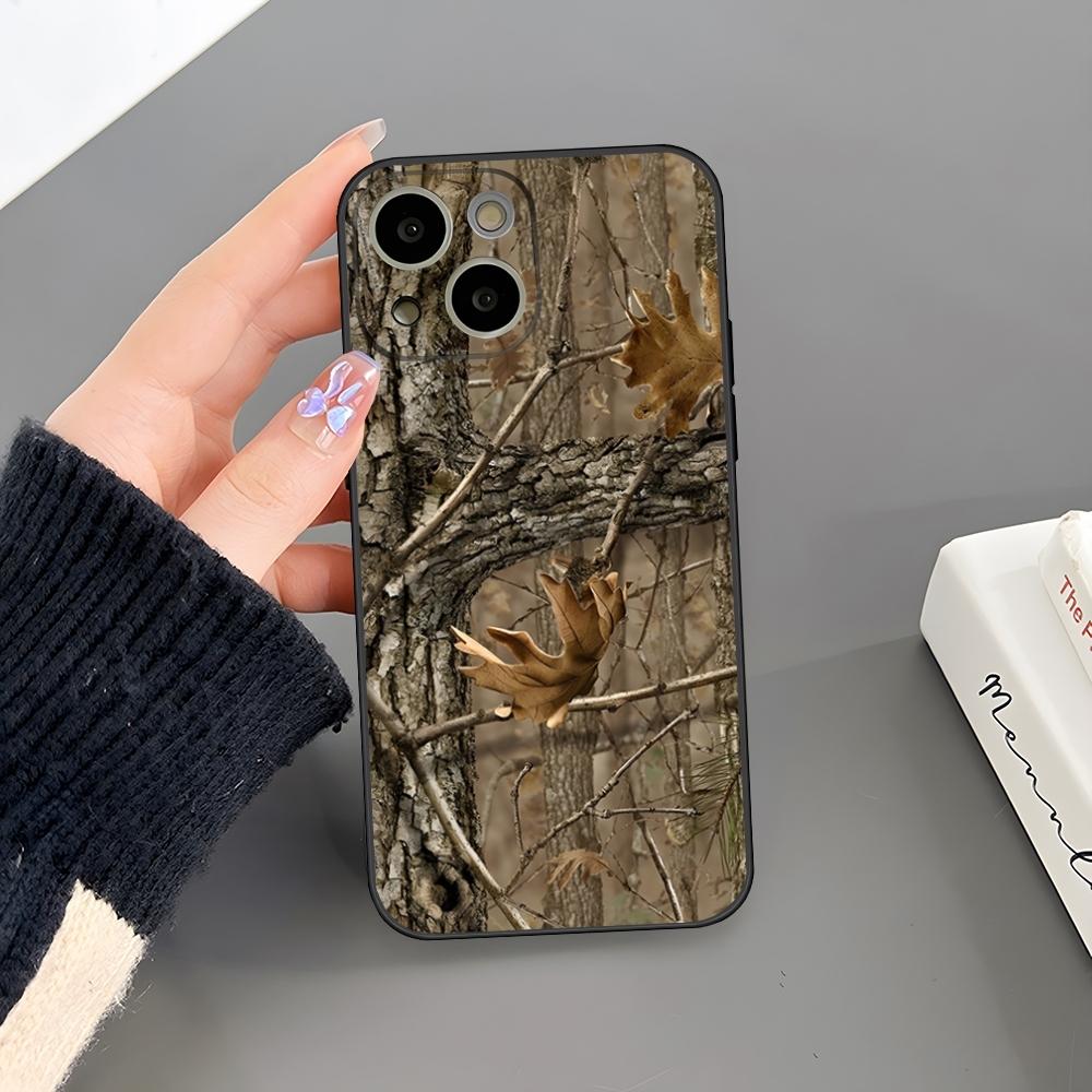 Deer Hunting Camo Phone Case For Iphone 16 Plus 15 14 Pro Max 13 Mini 11 12 Xr X Xs 6 7 8 SE Plus Back Cover