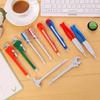 6Pcs/Lot Random Style Simulation Hardware Tools Ballpoint Pens Creative Hand Knife Hammer Design Writing Pens for Office School