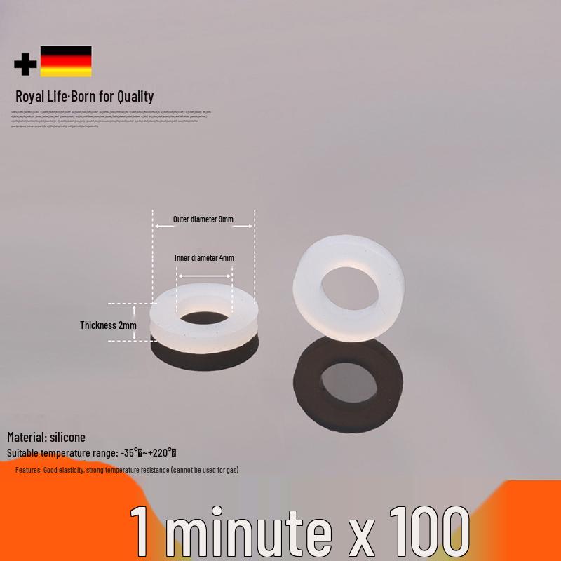 Black Rubber Silicone Waterproof Gasket Seal Washer for Water Heater & Shower - Nitrile Thickened, 4-6 Minutes