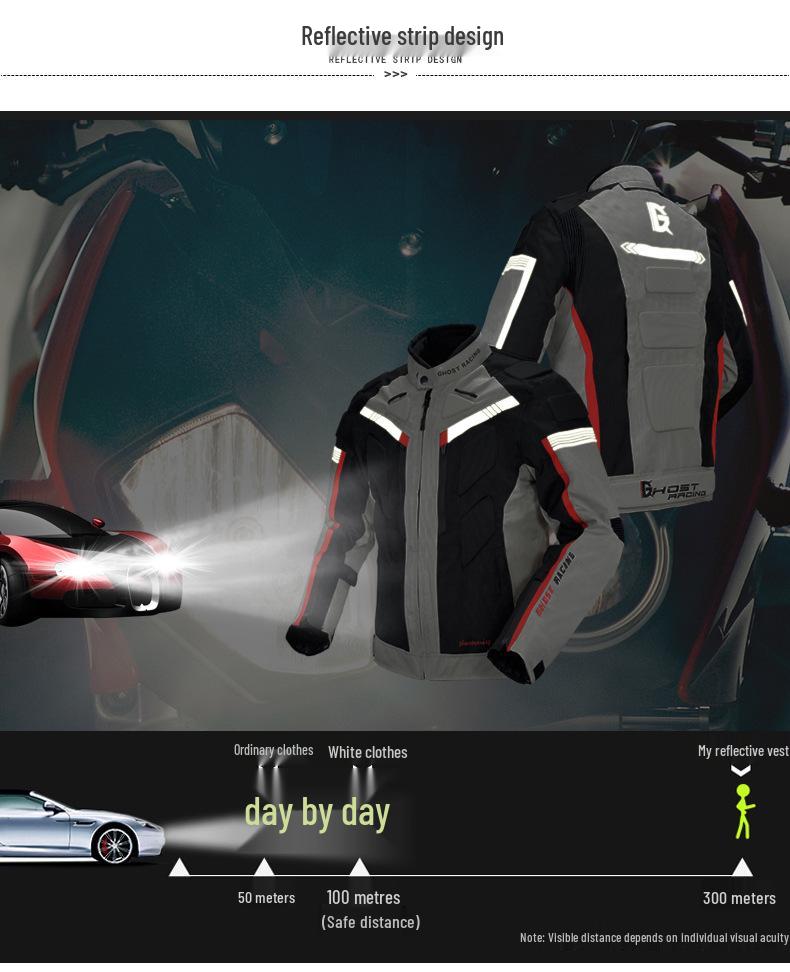 Four-Season Motorcycle Riding Suit: Durable, Windproof, Split-Type Pants, Fall-Resistant, Outdoor Sports Set
