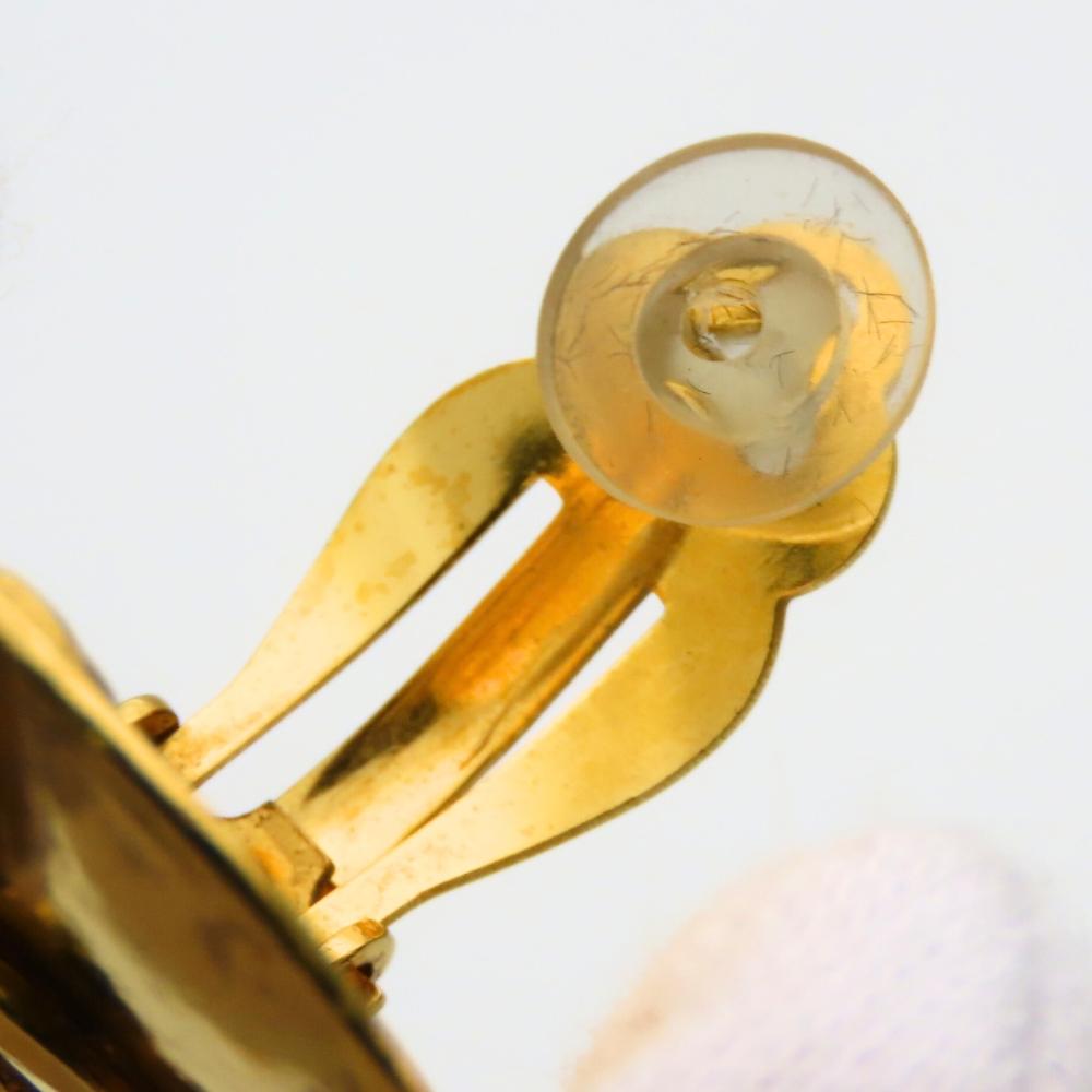 Used CHANEL Earring COCO Mark metal 19.7g gold plating