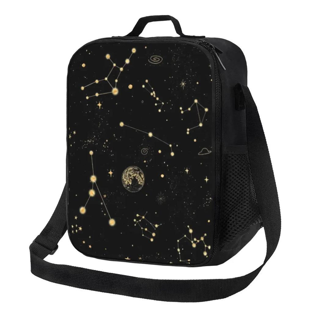 Into The Galaxy Insulated Lunch Bags for Space Constellations Portable Thermal Cooler Food Bento Box Outdoor Camping Travel