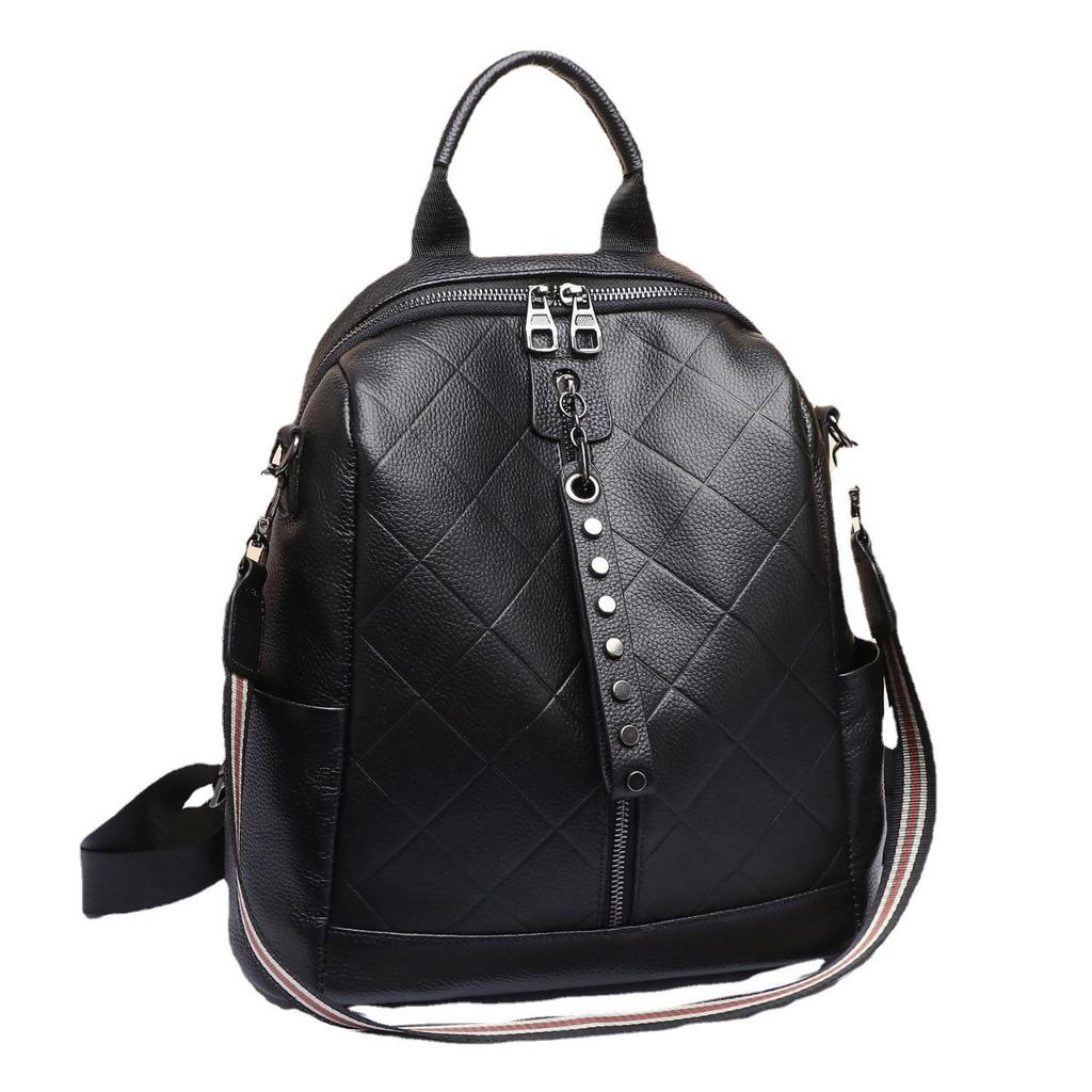 Cowhide Women's Backpack, Large-capacity Fashion Versatile Travel Bag, Genuine Leather Women's Bag, Women's Bag