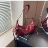 IELGY Underarm Bag Fashion Niche Design Shoulder Messenger Bag High-End Texture Baguette Bag