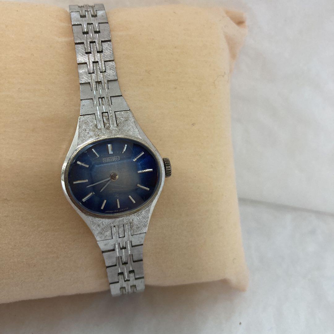 

[USED] Seiko Antique Hand-Wound Navy Blue Dial Women s Watch 1140-7150
