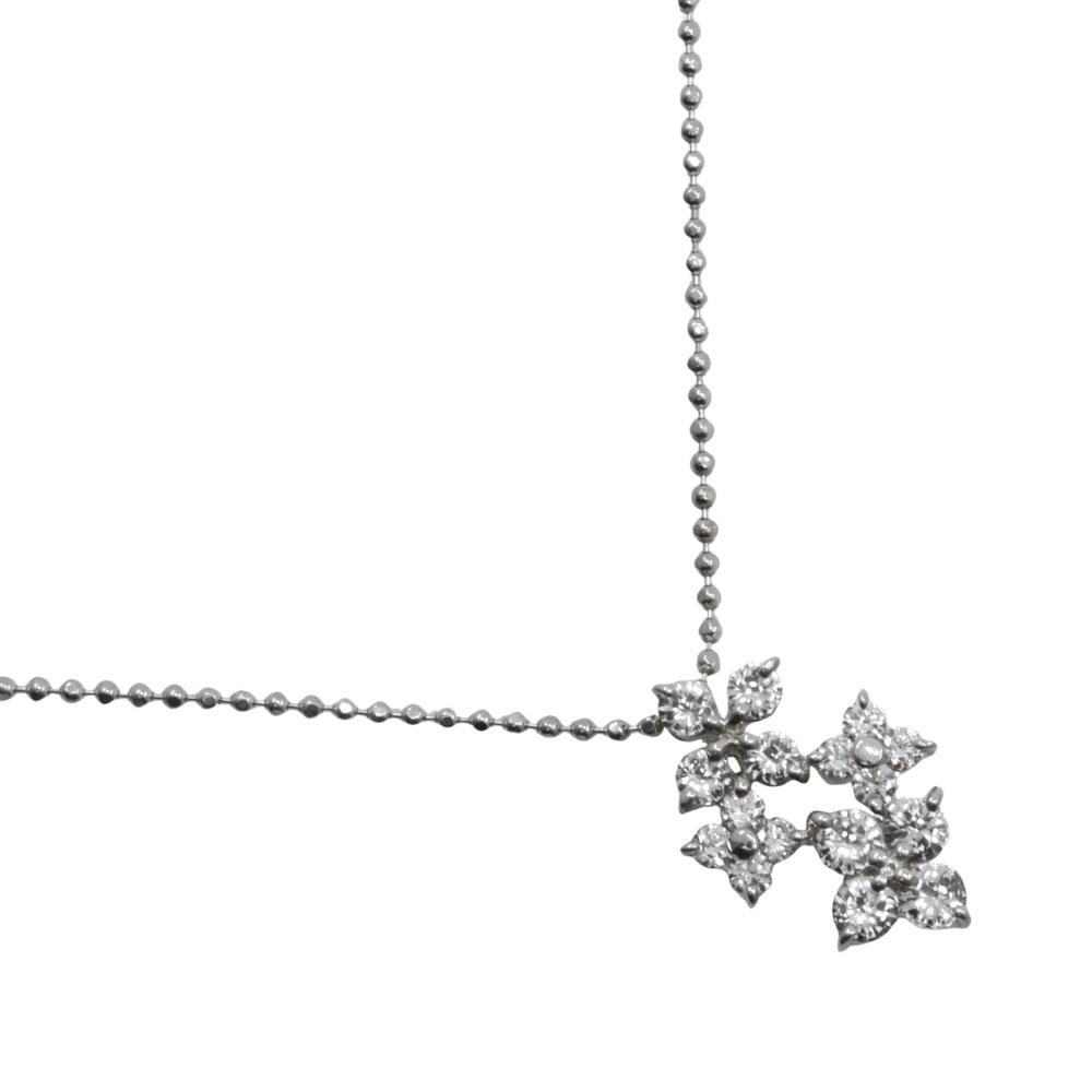 

4℃ flour Necklace Silver flour 4.2g Women Used