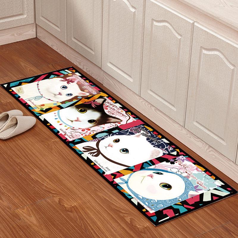 

Впитывающие Нескользящие Кухонные Коврики для Пола - Моющиеся, Грязеотталкивающие Придверные Коврики для Домашних Входов 40x60 + 40x120 cm