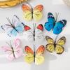 Artificial Flower 3D Butterflies Wedding bridal bouquet Garden arch Party Home table Scrapbook Wreath Diy Gift Box Hotsale Decor