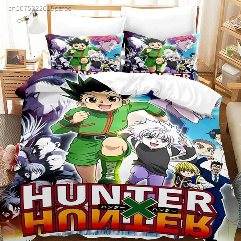 Nwe Hunter X Hunter Bedding Set Single Twin Full Queen King Size Bed Linens Aldult Kids Home Decor Duvet Cover Gift