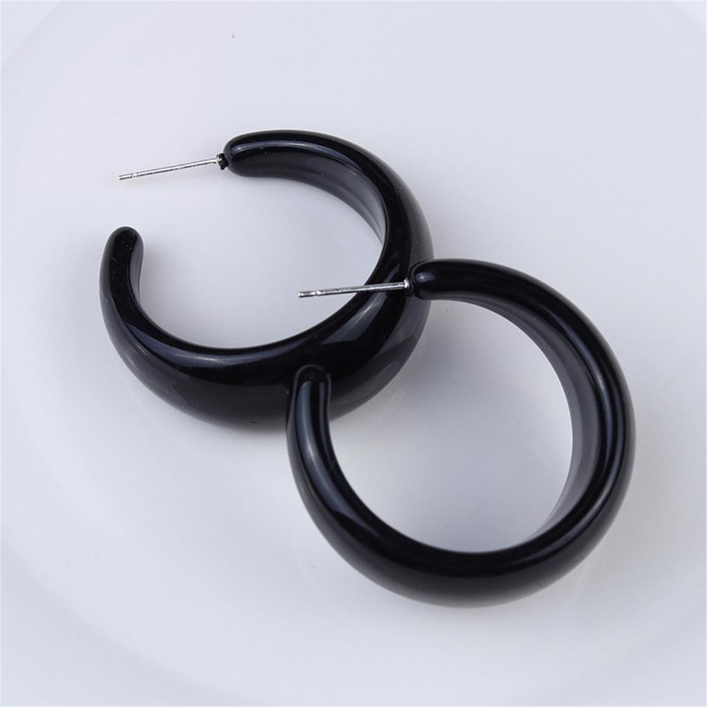 Exquisite Fashion Classic Acrylic Ring Declaration Minimalist Earrings Women's Luxury Design Decoration Wedding Party Jewelry