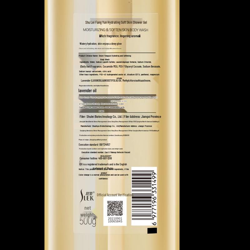 SLEK Fragrant Hydrating Body Wash 500g