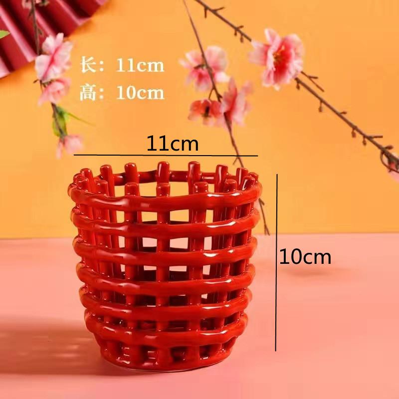 Керамическая плетеная корзина Корзина для хранения Тубус для хранения Подставка для ручек Фруктовая корзина Сушилка для посуды Банка для хранения Бутыль для хранения Органайзер для дома Поднос 5170₽