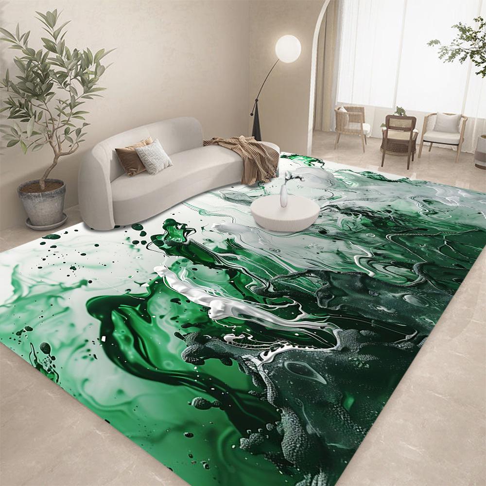 

Рідкий живопис Килимок Килим Кольоровий Градієнт Абстрактна Хвиля Художня Текстура Домашня Декорація для Сучасної Вітальні Килимок для Підлоги 40x60cm