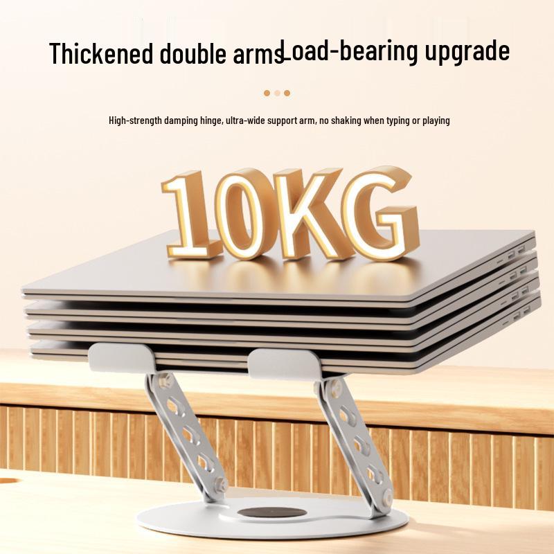 Foldable Aluminum Tablet & Laptop Stand with Cooling and Adjustable Height for Online Classes & Streaming.