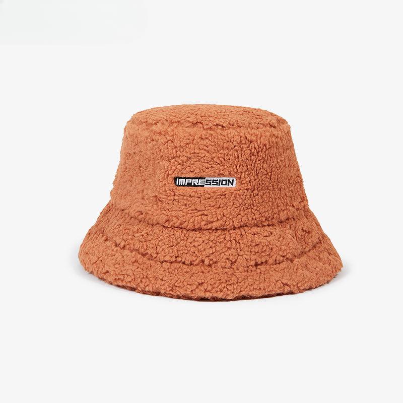 Fisherman Hat Women's Autumn and Winter Hat Imitation Sherpa Korean Version Versatile Ins Japanese Style Warm Teddy Velvet Basin Hat