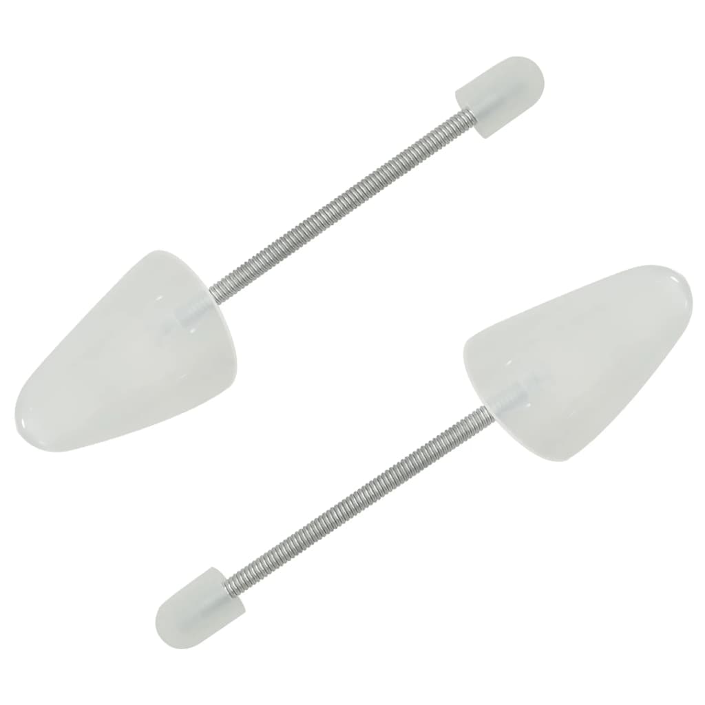 Vidaxl Shoe Trees, 5 Pairs, White, EU 35-38, Plastic