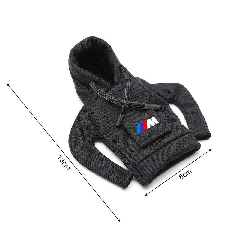 1Pcs Car Gear Lever Hood Small Sweater Decoration Gear Lever Hoodie Car Styling For BMW M E34 E36 E60 E90 E46 E39 E70 F10 F20 F30 X5 X6 X1 M3 M5 M6