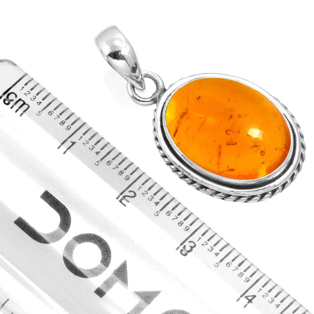925 Sterling Silver Pendant Women Gemstone Handmade Jewelry Engagement Gift Amber Amethyst Black Onyx Carnelian Garnet Quartz Green Onyx Gold Stone