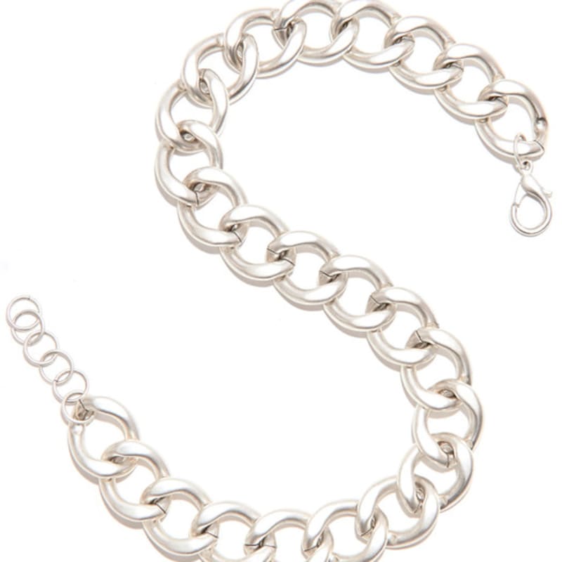 Bquiet MATTE CHAIN NECKLACE_SILVER
