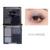 4 Colors Punk Smokey Cool Toned Eyeshadow Palette Metal Pearlescent Matte Lasting Eyeshadow Black Gray Party Eye Pigments Makeup