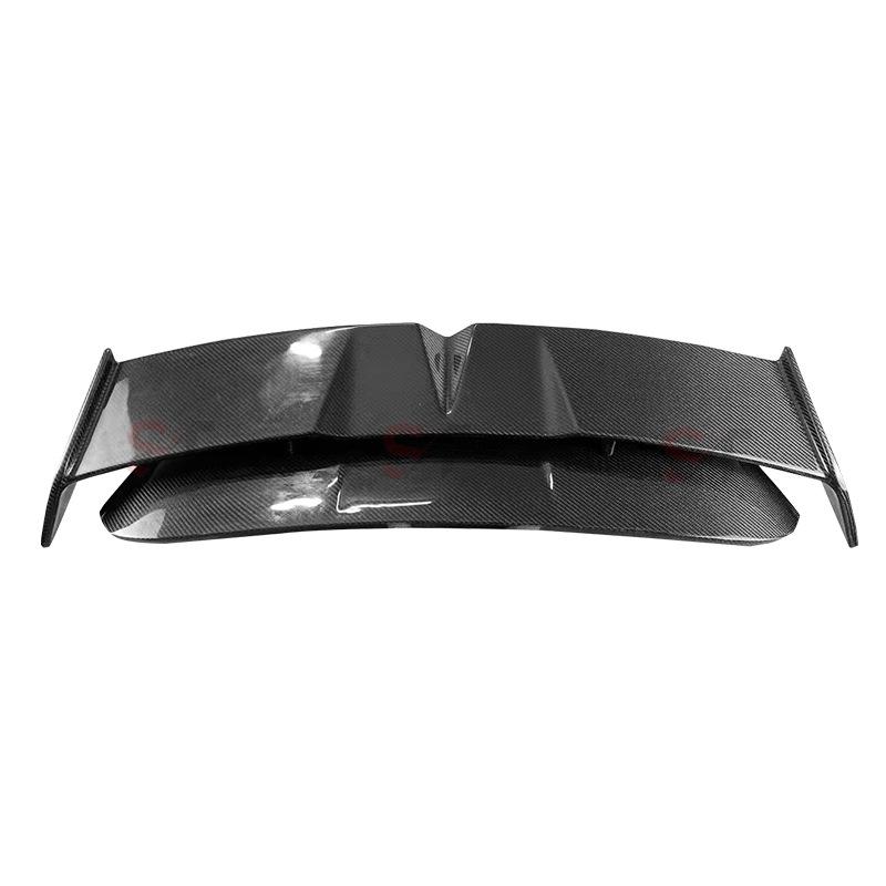 BMW MINI R56 Carbon Fiber Double Layer Rear Roof Spoiler - Modified Aerodynamic Car Accessory