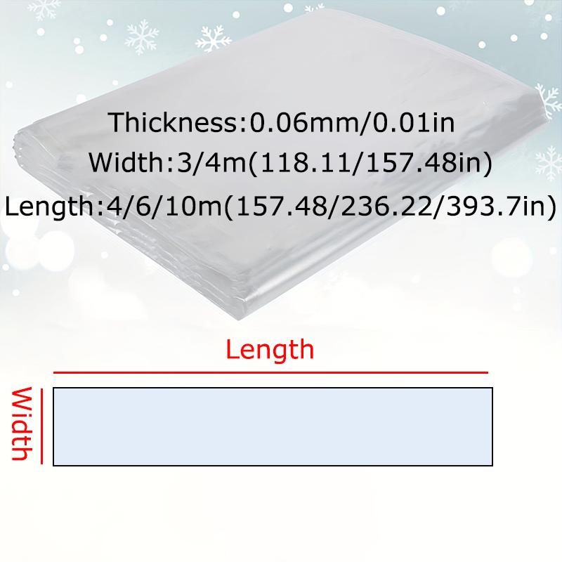 Gewächshaus Pflanzenabdeckung Garten Regendicht Kunststoff UV-beständig Gartenbau Winddicht Staubdicht Dick Landwirtschaft Transparent