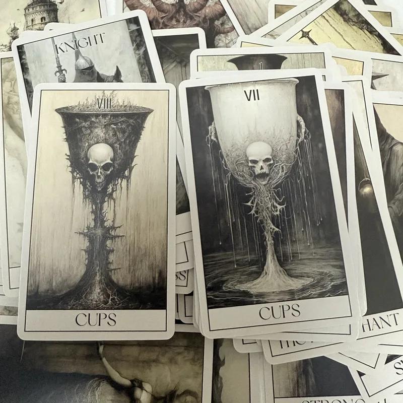 Gothic Horror Tarot Cards Wait 78 Tarots Board Games Leisure Entertainment Family Gatherings Gothic Tarot Deck
