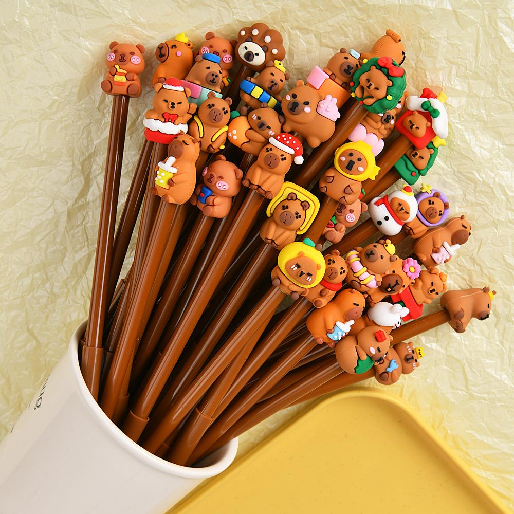 

1 Pc Capibala Swinging Pen Fluent Writing Suitable for Office Work, Brushing Questions, Signing Writing, Diaries, Notes, Student Classroom Prizes, F Random style 1Pc
