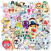 50 Kawaii Big Eyes Pet Stickers Anthropomorphic Big Eyes Apple Waterproof Decorative Stickers