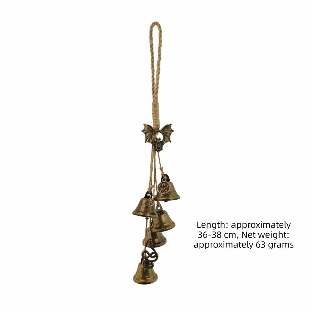 Vintage Metal Bell Pendant Bronze Bell Pendant Door Hanger Wind Chime Bell  Window Hanging