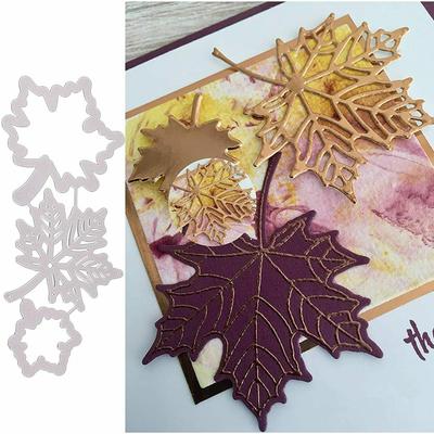 Neu 3 stücke Maple Leaf Metall Schneiden Stirbt Schablone Scrapbooking Karte