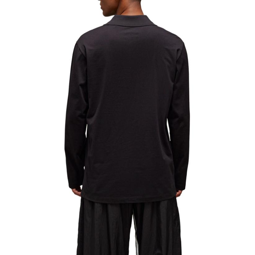 Y-3 graphic-logo long-sleeves polo shirt JN4876