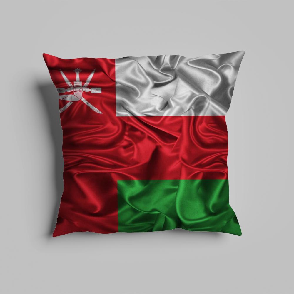 Pillow Case luxurious home office, sofa decorative Multi sized car seat cushions, pillowcases Oman flag map logo
