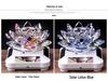 Solar-Powered Rotating Lotus Car Perfume Ornament
