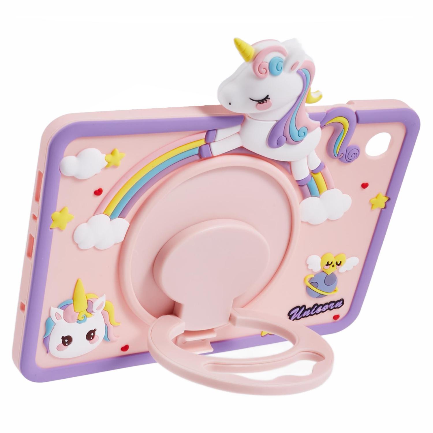

For Samsung Galaxy Tab A9 Silicone Case Kickstand Cute Horse Tablet Cover A