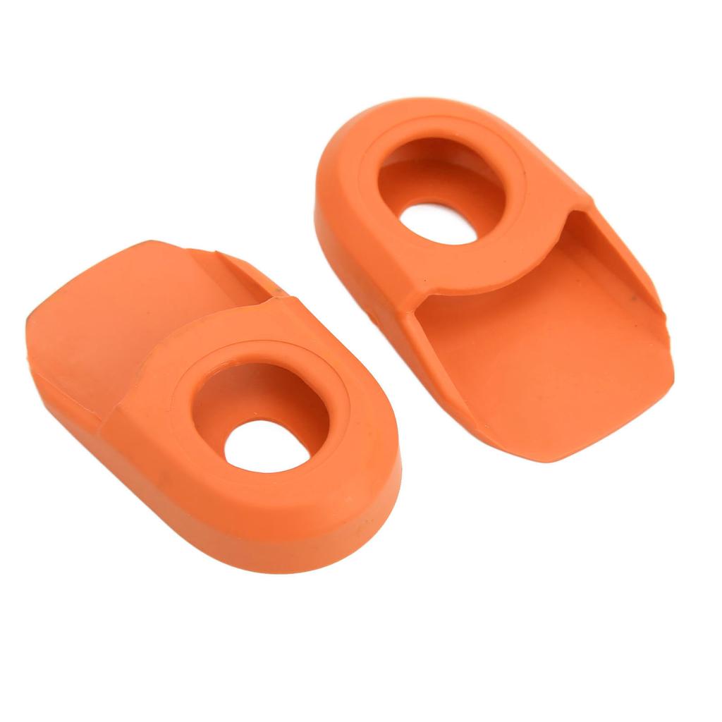 2PCS Bike Crank Cover Protector Silicone BIcycle Crank Arm Sleeve Cover Protective CaseOrange