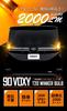 YOURS 90 Series Voxy LED Turn Signal Bulbs with Projector and Resistors of Plated Stealth New Voxy 90 Stealth Bulbs for Toyota M Built-in (Set 2)