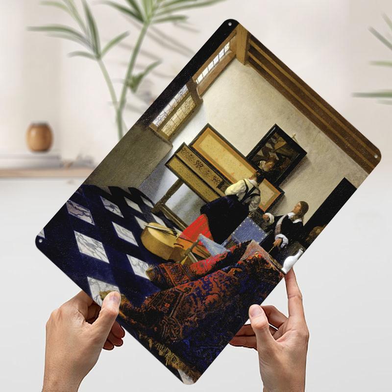 Music Lesson Painting Metal Poster Customized Wall Art Retro Vintage Tinplate Signs for Man Cave Decoration Room Bar Accessories